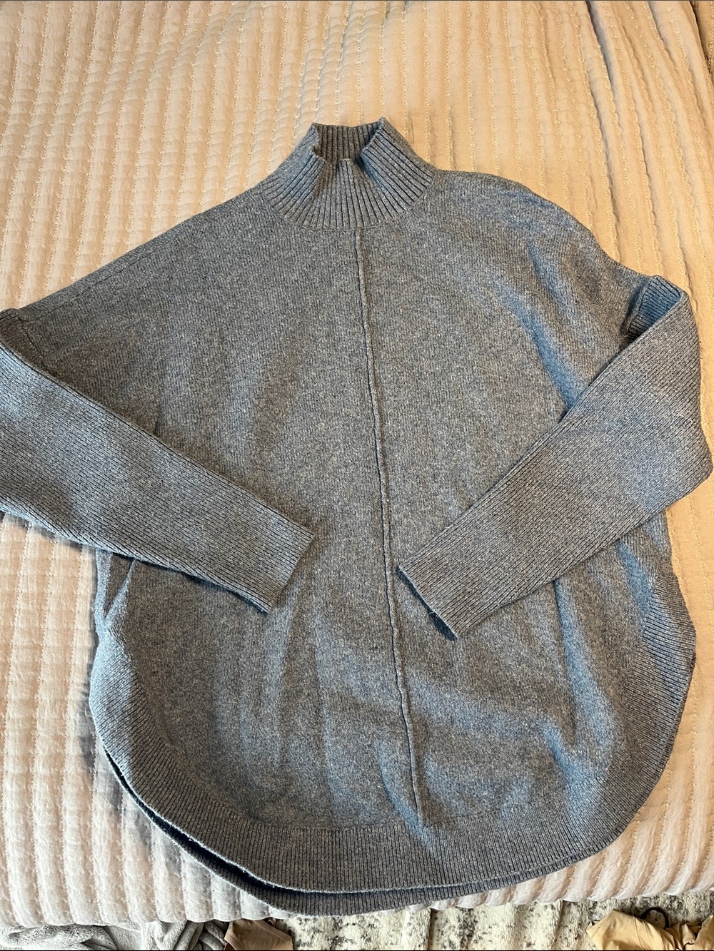 LOFT Mock Neck Relaxed Turtleneck Sweater